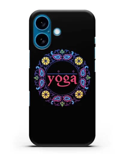 Чехол с надписью Yoga силиконовый для iPhone 16