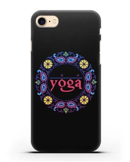 Чехол с надписью Yoga силиконовый для iPhone 8