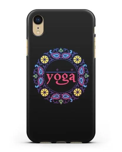 Чехол с надписью Yoga силиконовый для iPhone XR