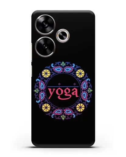 Чехол с надписью Yoga силиконовый для Xiaomi Poco F6