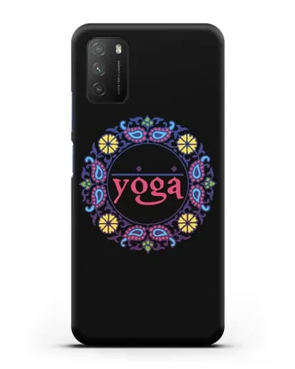 Чехол с надписью Yoga силиконовый для Xiaomi Poco M3