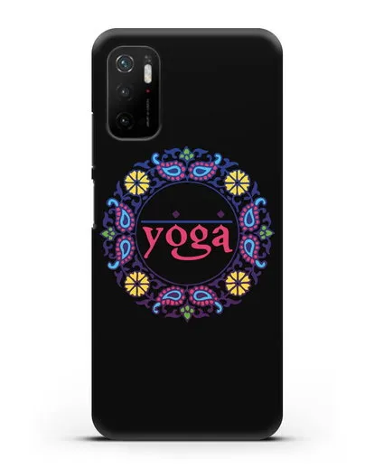 Чехол с надписью Yoga силиконовый для Xiaomi Poco M3 Pro
