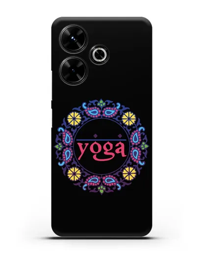 Чехол с надписью Yoga силиконовый для Xiaomi Poco M6