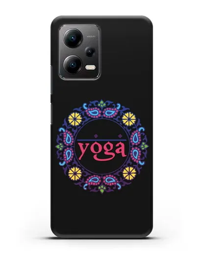 Чехол с надписью Yoga силиконовый для Xiaomi Poco X5