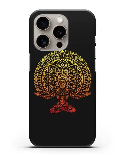 Чехол Мужская мандала силиконовый для iPhone 15 Pro