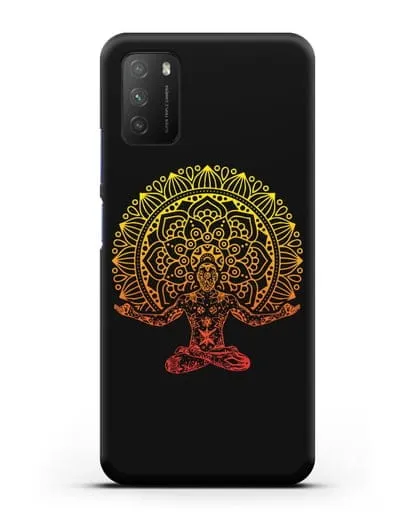 Чехол Мужская мандала силиконовый для Xiaomi Poco M3