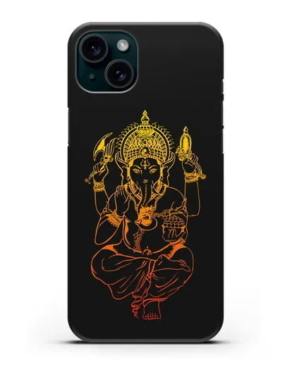 Чехол Бог Ганеша силиконовый для iPhone 15 Plus