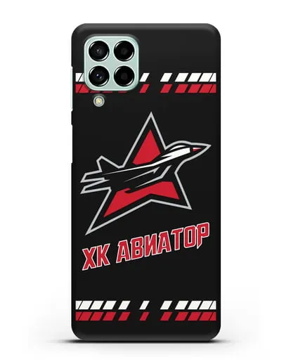Чеxол с логотипом ХК Авиатор силиконовый для Samsung Galaxy M53 [SM-M536]