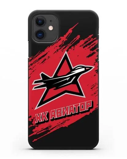 Чехол с надписью ХК Авиатор силиконовый для iPhone 11