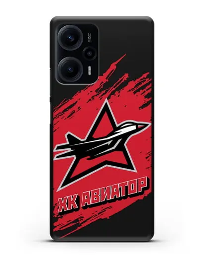 Чехол с надписью ХК Авиатор силиконовый для Xiaomi Poco F5