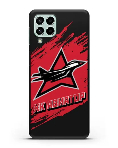 Чехол с надписью ХК Авиатор силиконовый для Samsung Galaxy M53 [SM-M536]