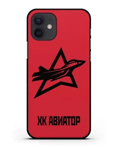 Чехол с эмблемой ХК Авиатор силиконовый для iPhone 12
