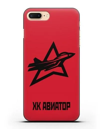 Чехол с эмблемой ХК Авиатор силиконовый для iPhone 8 Plus