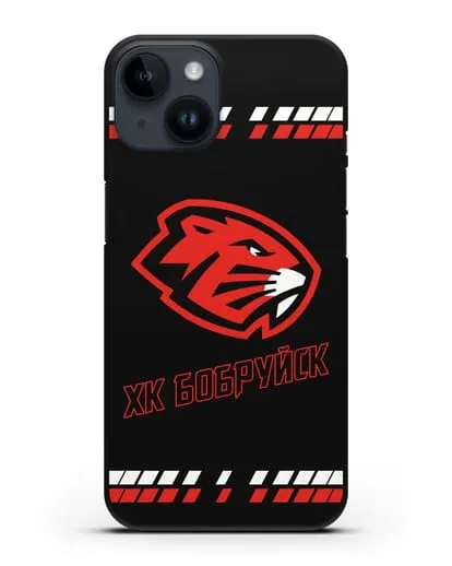 Чеxол с логотипом ХК Бобруйск силиконовый для iPhone 14