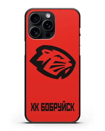 Чехол с эмблемой ХК Бобруйск силиконовый для iPhone 15 Pro Max