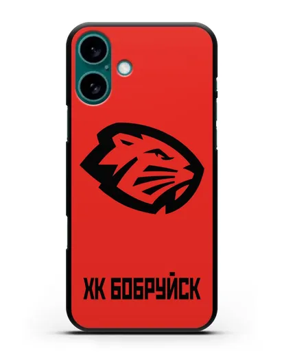 Чехол с эмблемой ХК Бобруйск силиконовый для iPhone 16 Plus