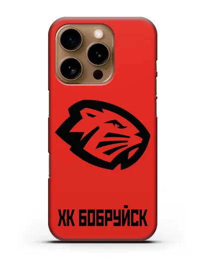 Чехол с эмблемой ХК Бобруйск силиконовый для iPhone 16 Pro