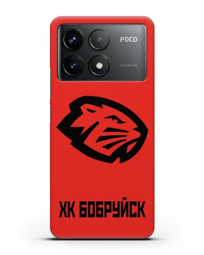 Чехол с эмблемой ХК Бобруйск силиконовый для Xiaomi Poco F6 Pro
