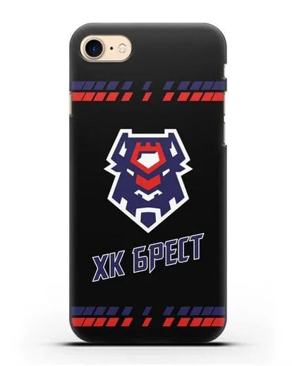 Чеxол с логотипом ХК Брест силиконовый для iPhone 7