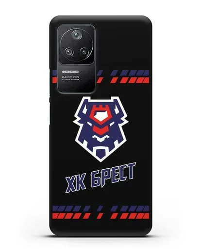 Чеxол с логотипом ХК Брест силиконовый для Xiaomi Poco F4