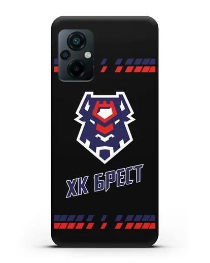 Чеxол с логотипом ХК Брест силиконовый для Xiaomi Poco M5