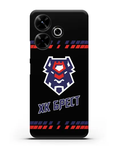 Чеxол с логотипом ХК Брест силиконовый для Xiaomi Poco M6