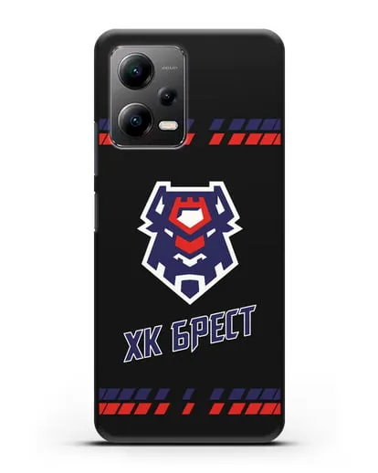 Чеxол с логотипом ХК Брест силиконовый для Xiaomi Poco X5