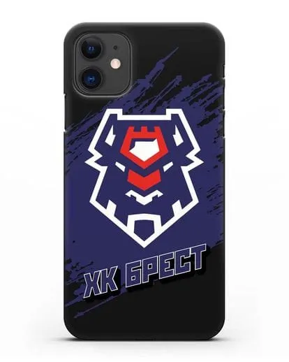 Чехол с надписью ХК Брест силиконовый для iPhone 11