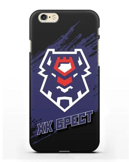 Чехол с надписью ХК Брест силиконовый для iPhone 6
