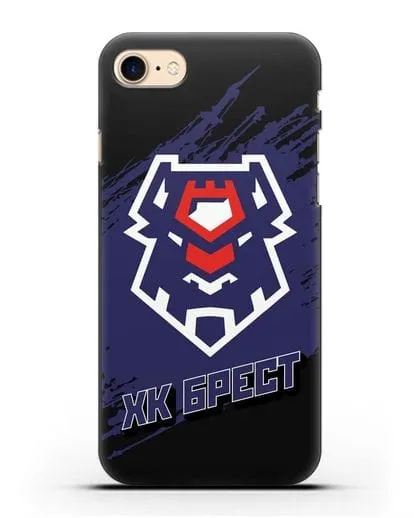 Чехол с надписью ХК Брест силиконовый для iPhone 8