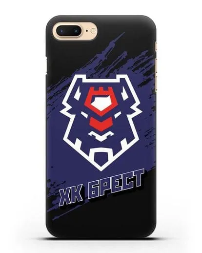 Чехол с надписью ХК Брест силиконовый для iPhone 8 Plus