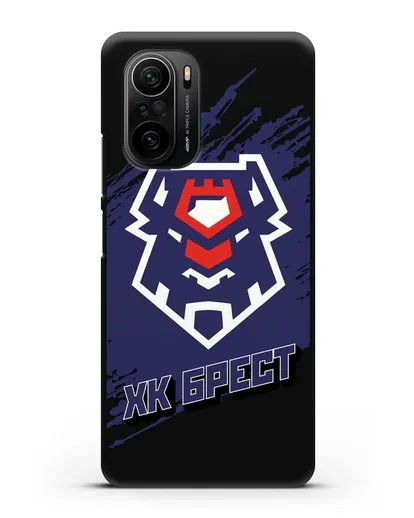 Чехол с надписью ХК Брест силиконовый для Xiaomi Poco F3