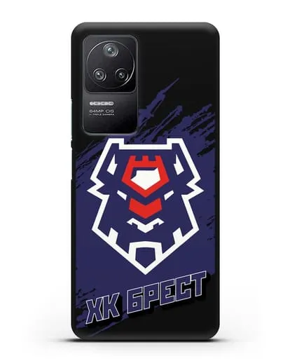 Чехол с надписью ХК Брест силиконовый для Xiaomi Poco F4