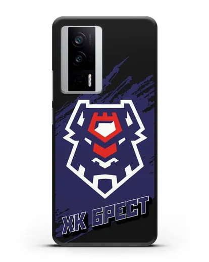 Чехол с надписью ХК Брест силиконовый для Xiaomi Poco F5 Pro