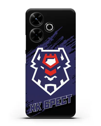 Чехол с надписью ХК Брест силиконовый для Xiaomi Poco M6