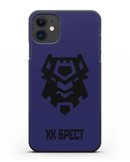 Чехол с эмблемой ХК Брест силиконовый для iPhone 11