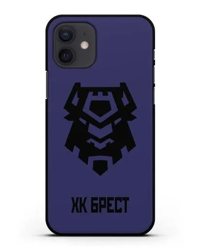 Чехол с эмблемой ХК Брест силиконовый для iPhone 12