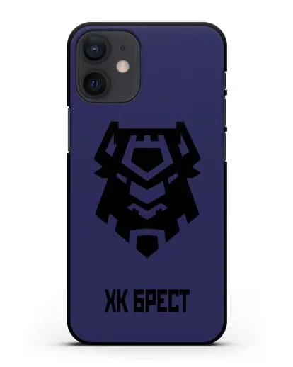 Чехол с эмблемой ХК Брест силиконовый для iPhone 12 mini