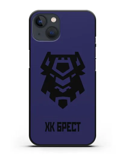 Чехол с эмблемой ХК Брест силиконовый для iPhone 13