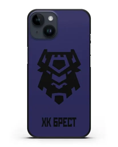 Чехол с эмблемой ХК Брест силиконовый для iPhone 14