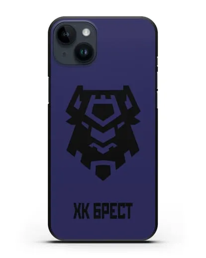 Чехол с эмблемой ХК Брест силиконовый для iPhone 14 Plus