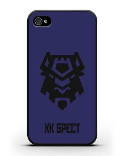Чехол с эмблемой ХК Брест силиконовый для iPhone 4/4s