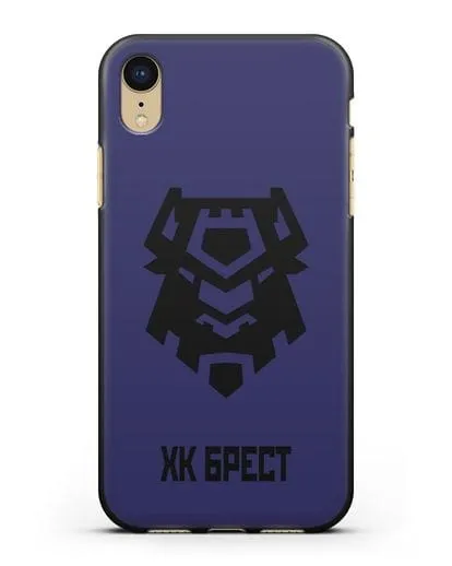 Чехол с эмблемой ХК Брест силиконовый для iPhone XR