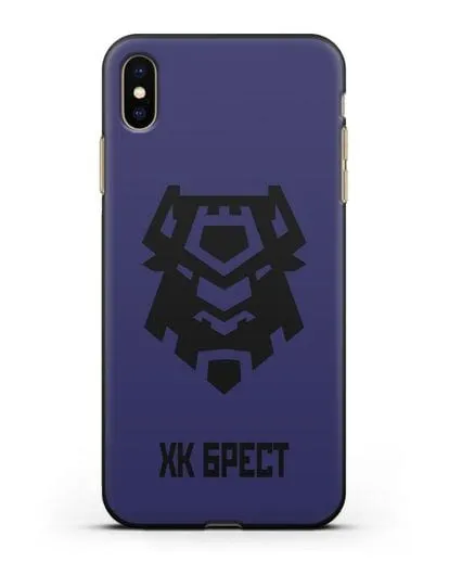 Чехол с эмблемой ХК Брест силиконовый для iPhone XS Max