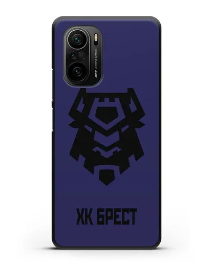 Чехол с эмблемой ХК Брест силиконовый для Xiaomi Poco F3