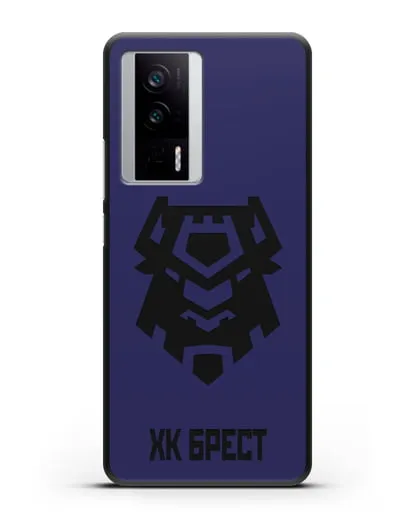 Чехол с эмблемой ХК Брест силиконовый для Xiaomi Poco F5 Pro