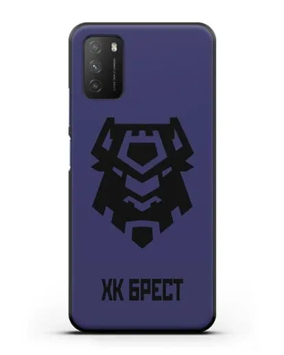 Чехол с эмблемой ХК Брест силиконовый для Xiaomi Poco M3