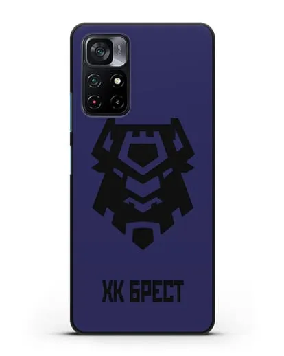 Чехол с эмблемой ХК Брест силиконовый для Xiaomi Poco M4 Pro 5G