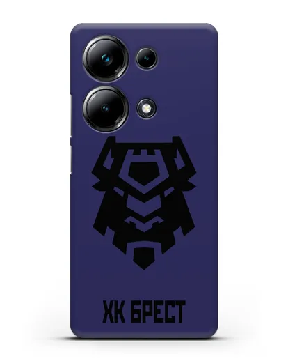 Чехол с эмблемой ХК Брест силиконовый для Xiaomi Poco M6 Pro