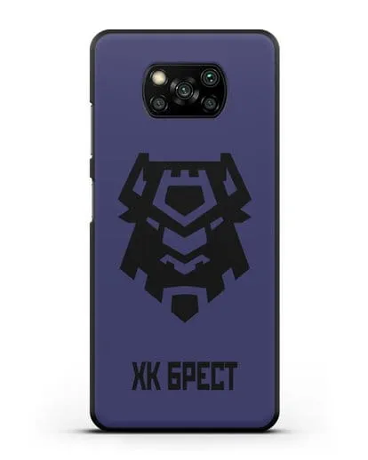 Чехол с эмблемой ХК Брест силиконовый для Xiaomi Poco X3